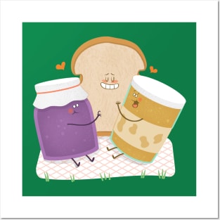 Peanutbutter, Jelly and Toast in Love Posters and Art
